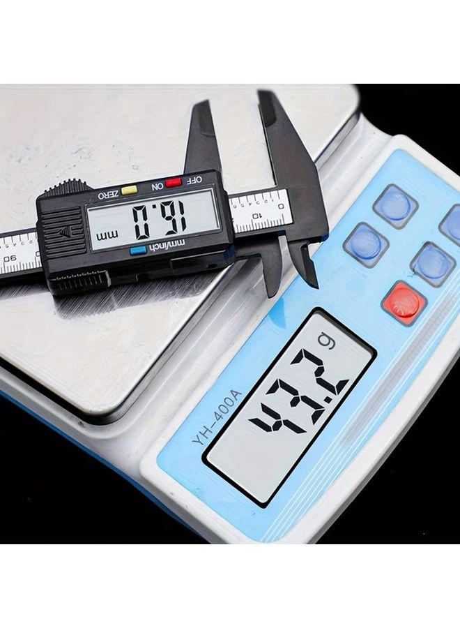 Black Electronic Digital Micrometer Caliper with Large LCD Display Measuring Tool 1pc - Image 5