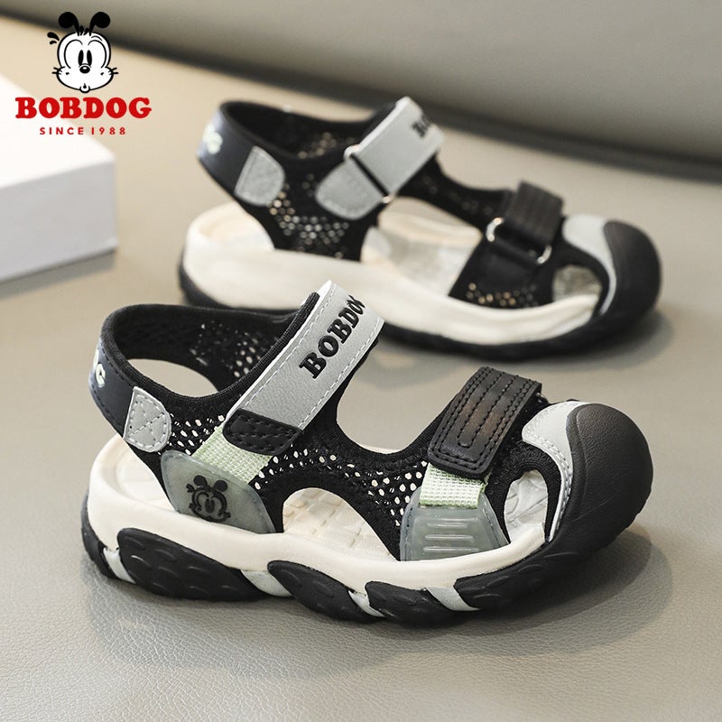 Babu Bean Baotou Sandals Men'S Shoes Summer Soft Sole Non-Slip Children'S Sports Beach Shoes Little Boy - Image 3