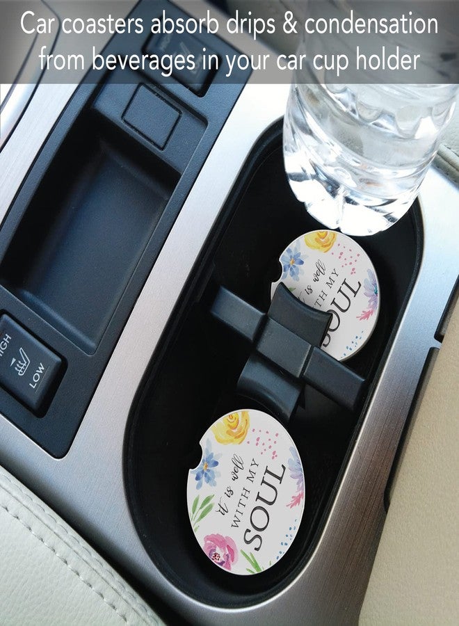 Counterart Thirstystone Well with My Soul Single Absorbent Stone Coaster for Vehicle Cup Holder 2.6” Diameter Manufactured in The USA - Image 5