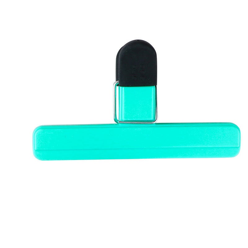 Kitchen Food Sealing Clip Household Tea Snack Plastic Bag Sealing Clip Moisture-proof Food Packaging Sealing Clip Large Cyan Seal Clip 