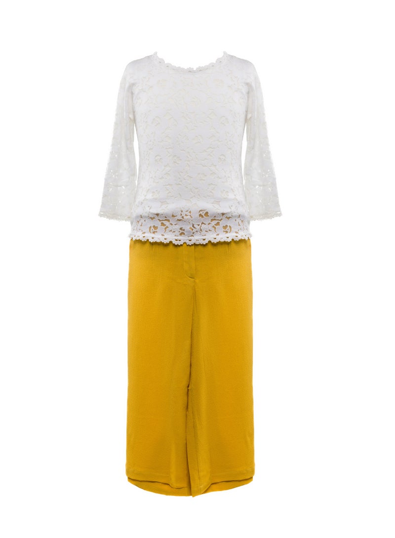 Queen ANA 3PC SET PANT Girls set pant and top, as Party set, everyday fit out Party Wear Wedding Evening Formal for Birthday Kid Girls Elegant - Image 3