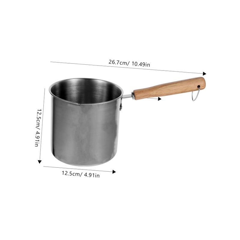 304 Stainless Steel Deep Fryer Pot Set With Tong Multi Purpose Kitchen Frying Pan For Stove Top - Image 3