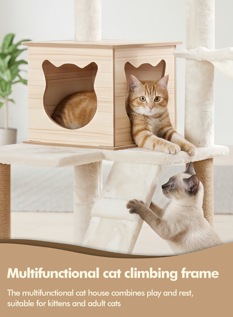 كيدل شجرة القطط، إطار تسلق القطط، برج القطط، ألعاب القطط للقطط الصغيرة، بيت القطط، النشاط والراحة - Image 4