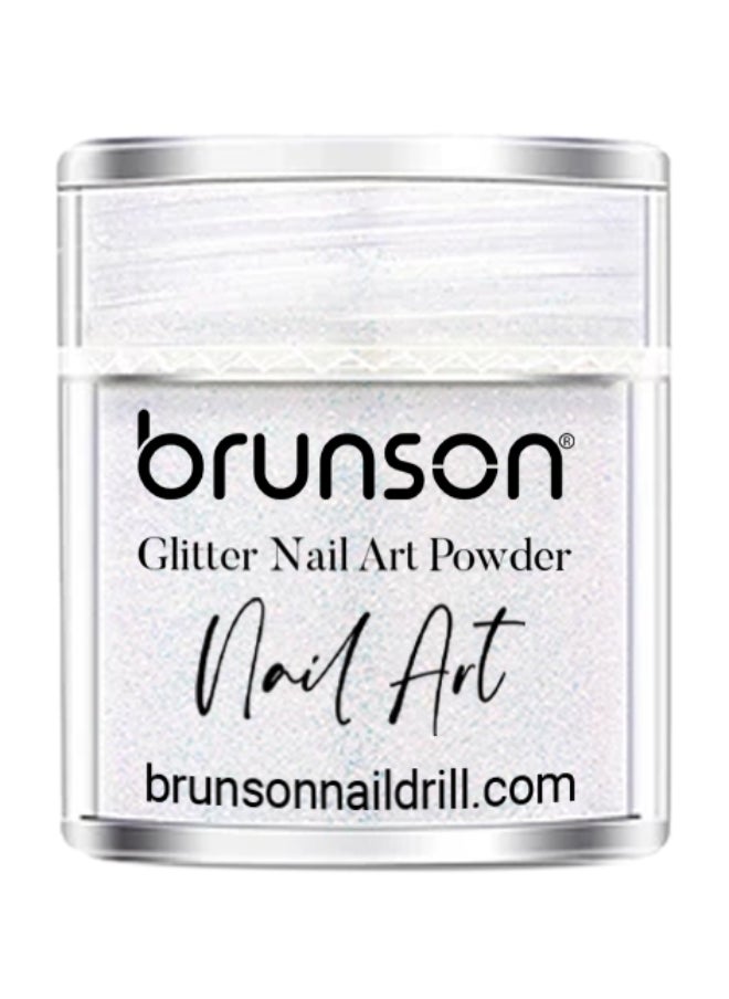 brunson Nail Art Glitter Powder -  Iridescent Fine Glitter Powder for gel nail polish -  gel and acrylic nail art powder (Diamond Dust) BGP01  - Image 1
