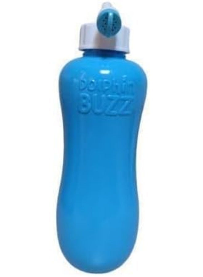 Dolphin Buzz Portable Bidet with Extendable Curved Nozzle and Waterproof Travel Case, 800ml, Light Blue or Dark Blue - Image 2