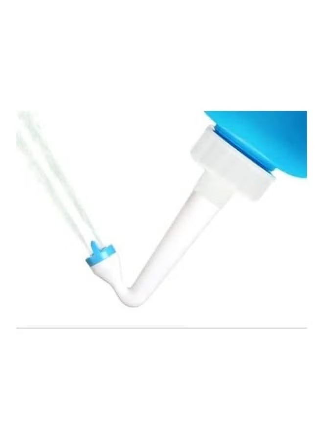 Dolphin Buzz Portable Bidet with Extendable Curved Nozzle and Waterproof Travel Case, 800ml, Light Blue or Dark Blue - Image 4