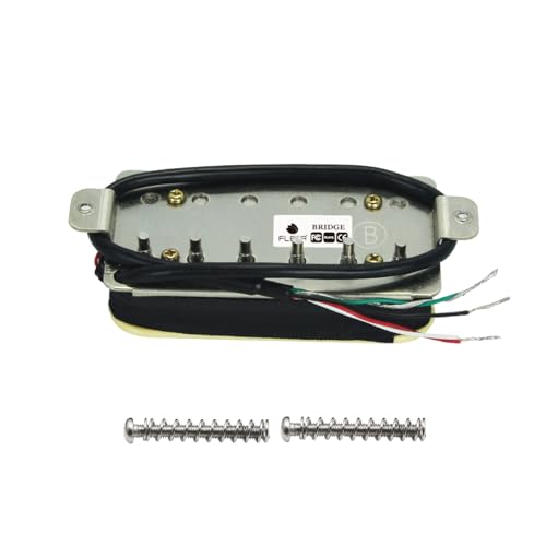 FLEOR Electric Guitar Humbucker Pickups Bridge Alnico 5 Pickup-Zebra - Image 5