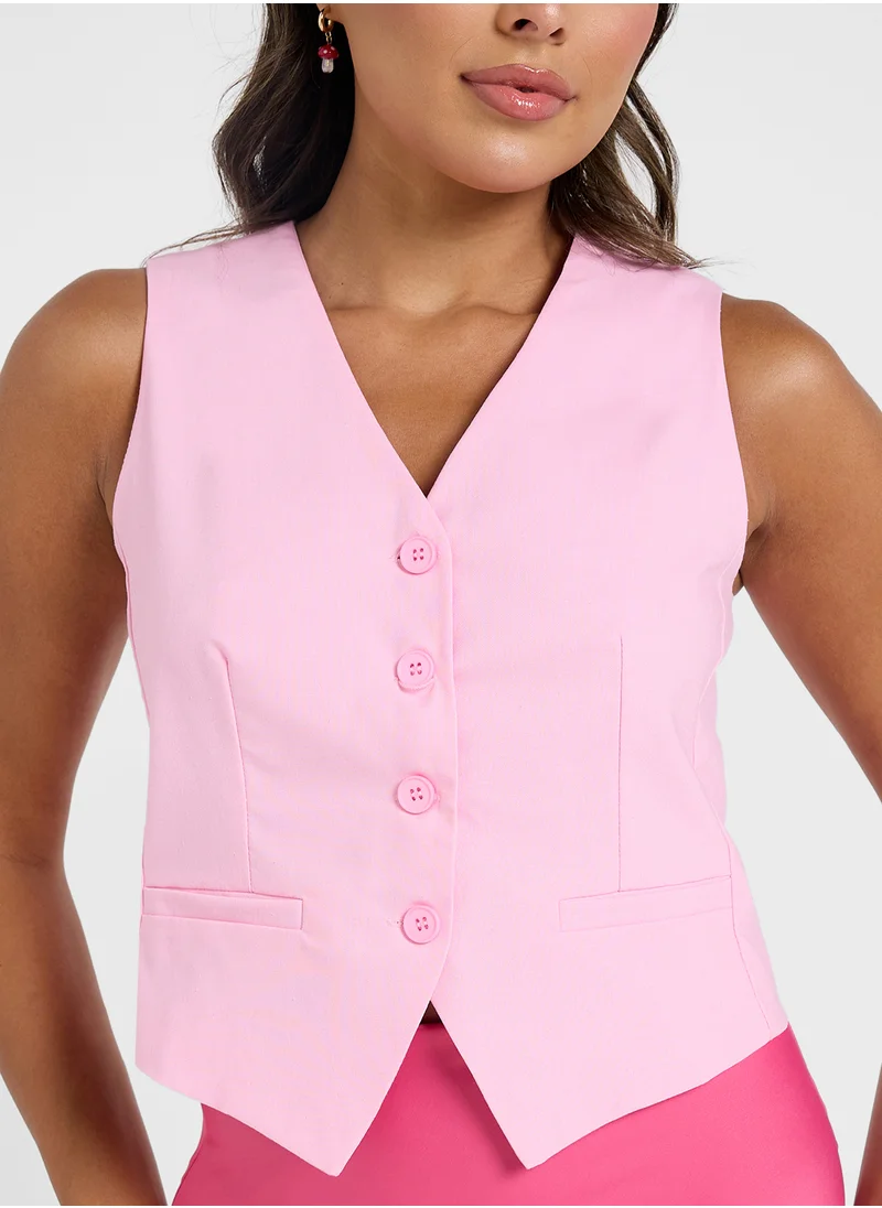 جينجر Button Down Vest