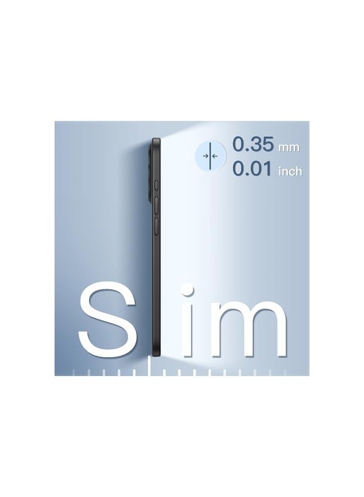 JETech Ultra Slim (0.35mm Thin) Case for iPhone 15 Plus 6.7-Inch, Camera Lens Cover Full Protection, Lightweight Matte Finish PP Hard Minimalist Case, Support Wireless Charging (Black) - Image 3