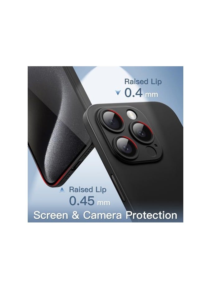 JETech Ultra Slim (0.35mm Thin) Case for iPhone 15 Plus 6.7-Inch, Camera Lens Cover Full Protection, Lightweight Matte Finish PP Hard Minimalist Case, Support Wireless Charging (Black) - Image 4