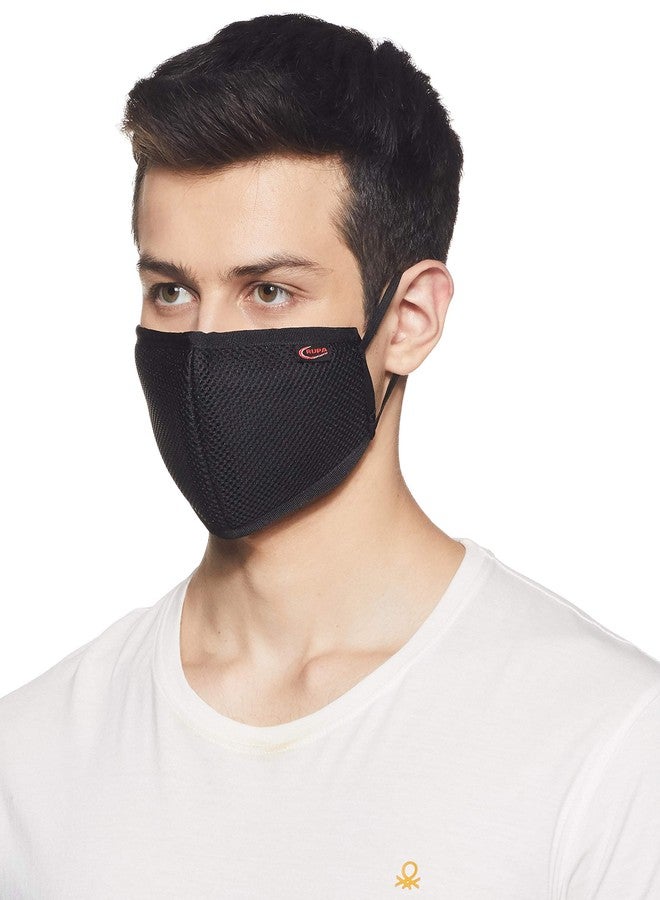 Rupa Unisex Face Mask (Pack of 5) (R95P5_Black & Grey_Free Size) - Image 4