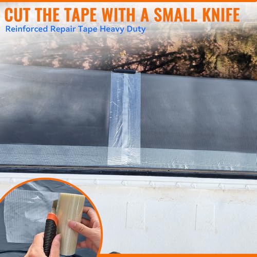 Tikfoam RV Awning Repair Tape for Tarp, Boat Covers Repair Tape,Tent, Sail Tape, Tear Repair Patch Kit, Waterproof, 5 Inch Wide 30FT Long, Reinforced - Image 5