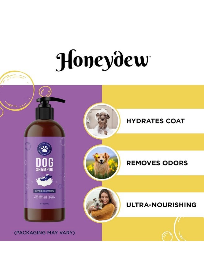 Honeydew Cleansing Dog Shampoo for Smelly Dogs - Refreshing Colloidal Oatmeal Dog Shampoo for Dry Skin and Cleansing Dog Bath Soap - Moisturizing Lavender and Oatmeal Shampoo for Dogs and Great Smelling Pups - Image 2
