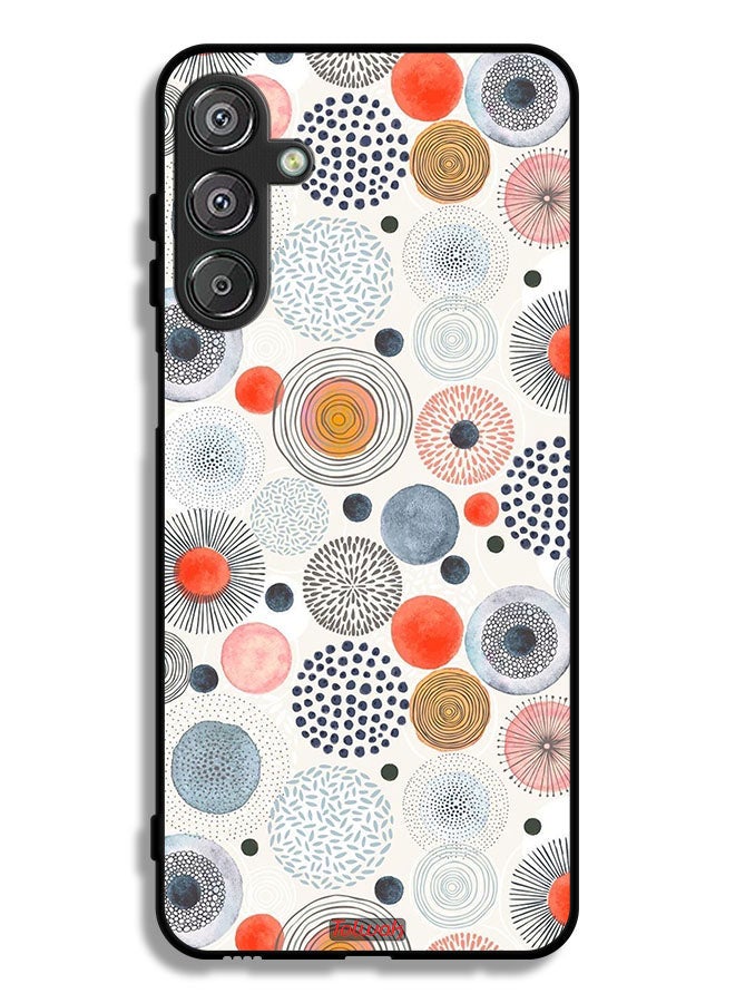 Tolwak Samsung Galaxy F36 Protective Case Cover Cotton Flowers Pattern - Image 1