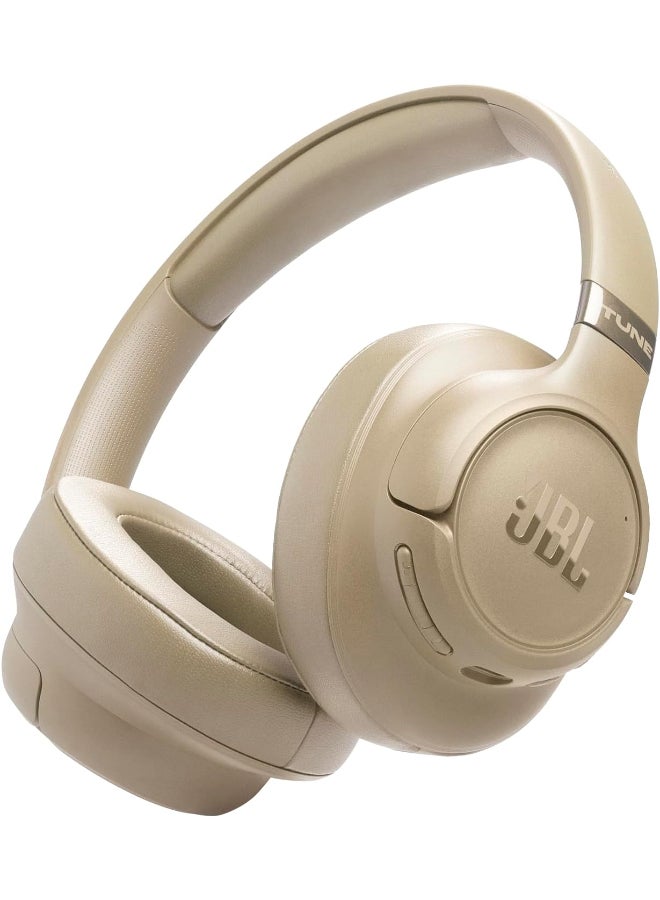 JBL Tune 780NC Wireless Over-Ear Adaptive Noise Cancelling Headphones with Hi-Res JBL Pure Bass & Spatial Sound, 76H Battery Life, 2-Mic Calls, Bluetooth 6.0, App Support Beige