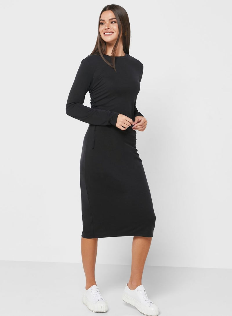 Side Tie Detail Dress