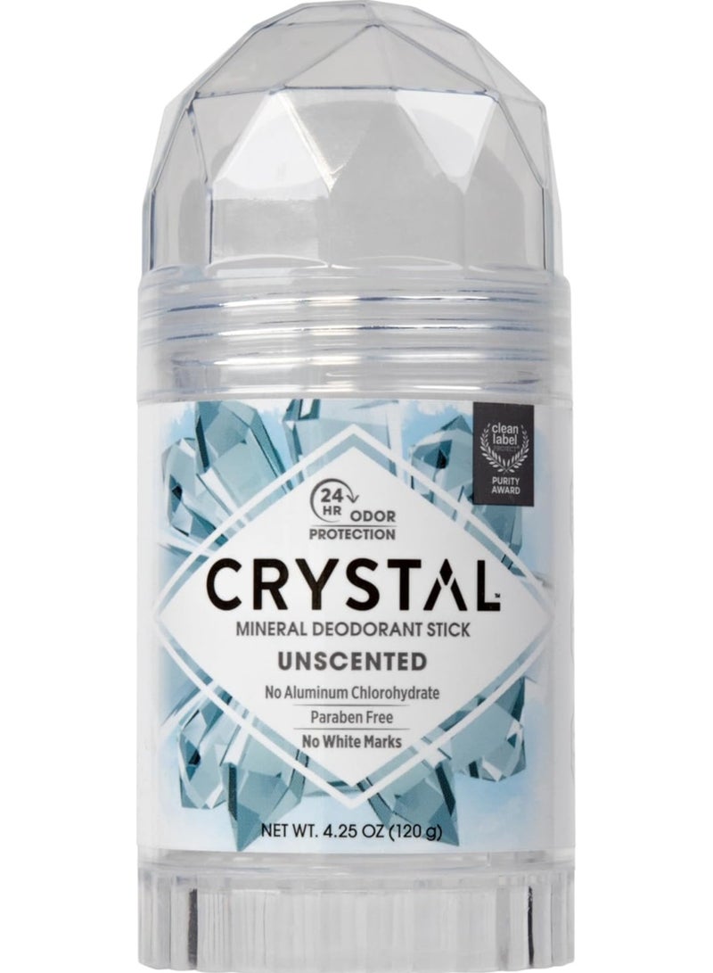 CRYSTAL, Mineral Deodorant Stick, Unscented, 4.25 oz (120 g) - Image 1