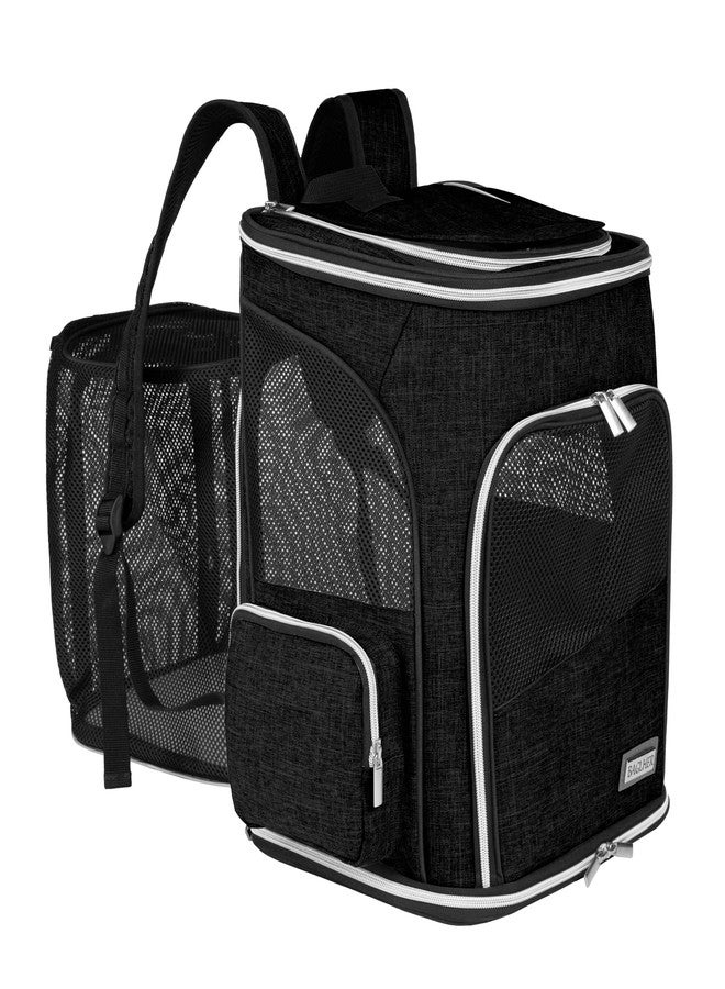 BAGLHER Expandable Pet Carrier Backpack，Pet Backpack for Small Cats Puppies Dogs Bunny, Airline-Approved Ventilate Backpack for Travel, Hiking and Outdoor Use. Black - Image 1