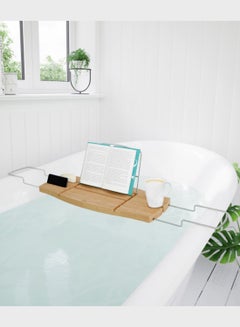 Buy Umbra Brown Aquala Bathtub Caddy for Women in Qatar