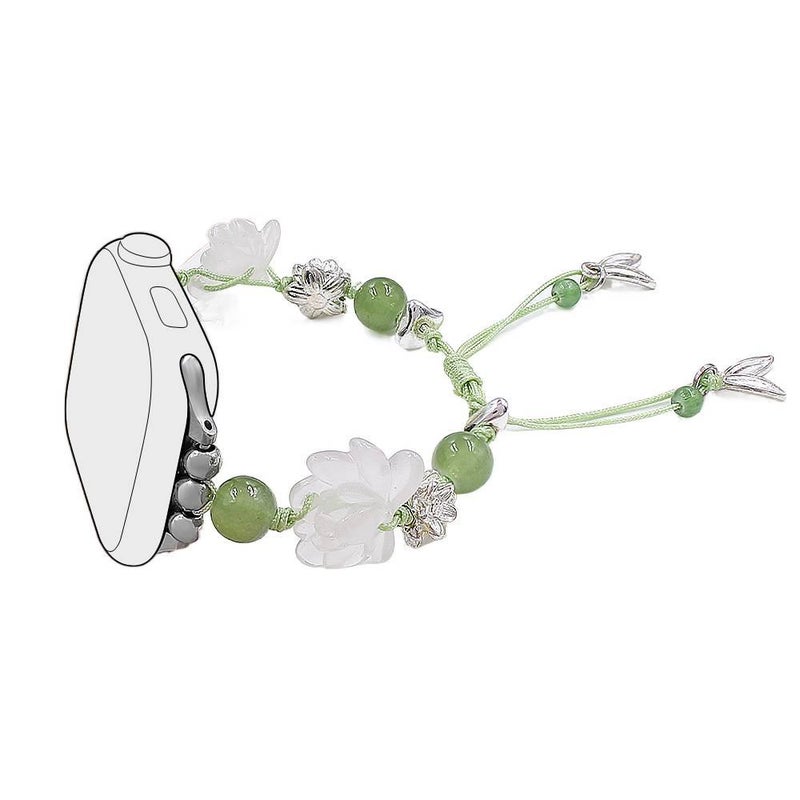 Adjustable Nylon Loop Strap Smartwatch Band Compatible with Apple Watch SE with Fit Replacement Strap for Daily Wear in Green - Image 5