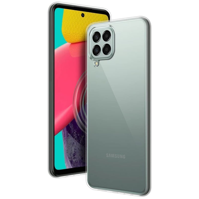 Nishtech غطاء خلفي شفاف هجين ناعم رفيع مضاد للغبار لجهاز سامسونج جالاكسي M53 5G (2024) مع حماية الكاميرا - Image 1