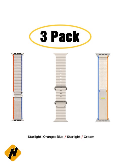Apple Watch Band Strap For Apple Watch Ultra 2/Ultra 49mm, Series 10 46mm, 9/8/7 45mm, SE2/SE/6/5/4 44mm, 3/2/1 42mm