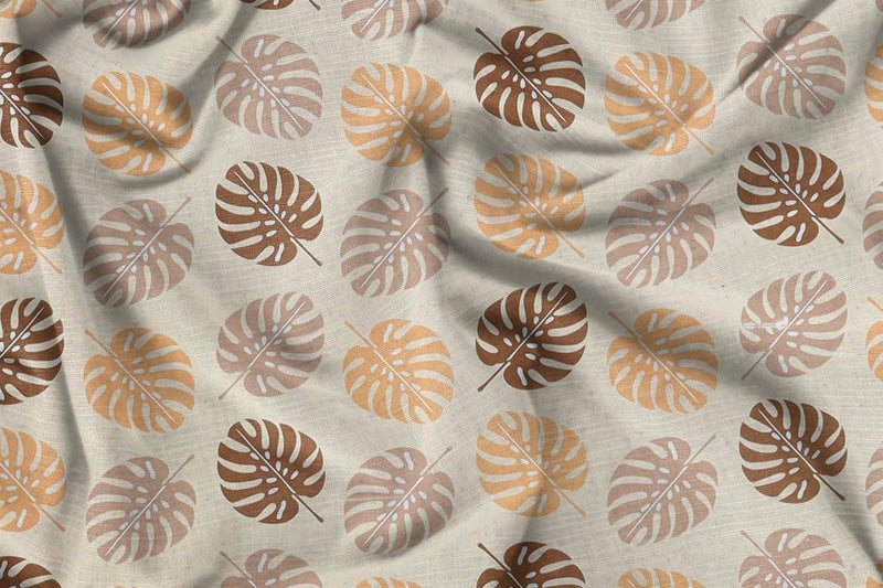 BSB HOME Valancia Collections Cotton 220tc Flat Double Bed Bedsheets for Summer Breathable | Wrinklefree (Size-220 x 230 Cm) with 2 Pillow Covers (Size-17 X 27 Inches, Beige & Brown) - Image 4