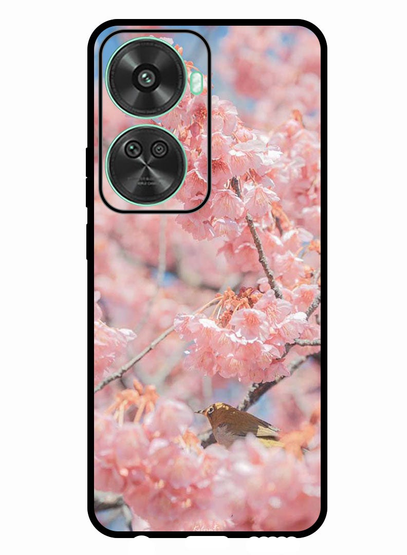 Theodor Protective Case Anti Scratch Shock Proof Bumper Cover For Huawei nova 11 SE Pink flowers - Image 1