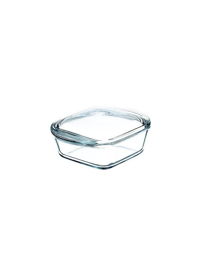 SIMAX - Casserole Dish For Oven: Mini Glass Baking Dish With Lid Small Personal Sized Bakeware And Cookware Great For Storage Microwave Oven And Dishwasher Safe Borosilicate Glass Dish 10 Oz. - Image 1