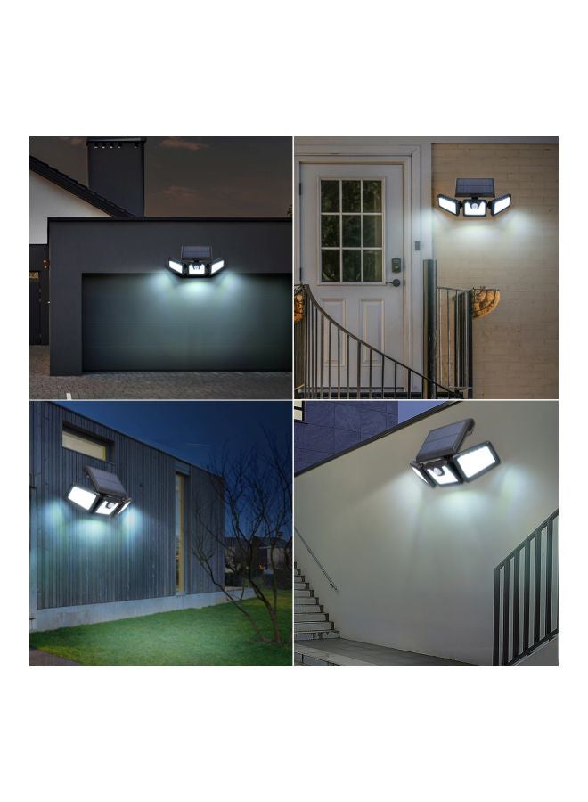 Alyashmac Solar Powered PIR Motion Sensor Wall Street Light Black 19x9.5x15.8centimeter - Image 4