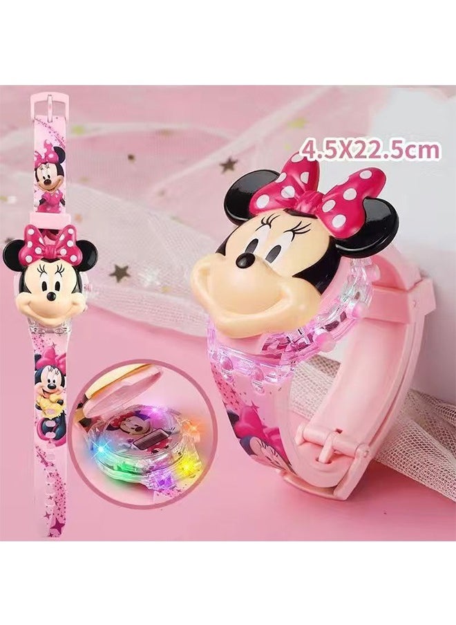 MARVEL - Cartoon Children's Watch, Children's Watch Toy with Light Effect, Kids Electronic Watch with Music, Flip-top Cartoon Watch for Kids - Image 1
