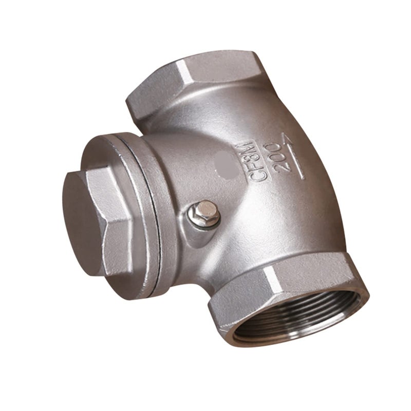 صمام فحص سوينج من الفولاذ المقاوم للصدأ DN25 بخيوط BSPT 200 PSI PN16 - Image 4