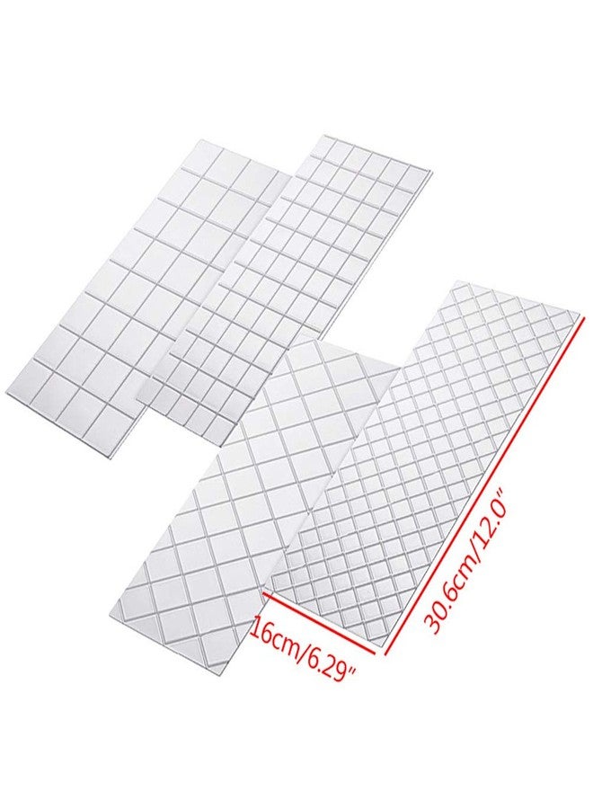 Teensery 4 Pcs Fondant Impression Mat Mold Diamond Quilted Grid Texture Embossed Cake Decorating Tools for Cake Decor - Image 2