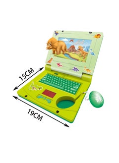 Generic Green Children'S Exploration Toy Laptop Educational Learning Computer, Children'S Educational Interactive Computer With Keyboard And Mouse  - Image 2