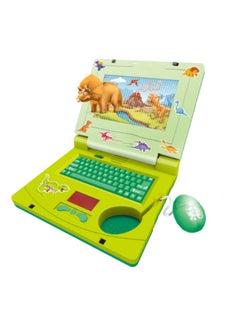 Generic Green Children'S Exploration Toy Laptop Educational Learning Computer, Children'S Educational Interactive Computer With Keyboard And Mouse  - Image 1