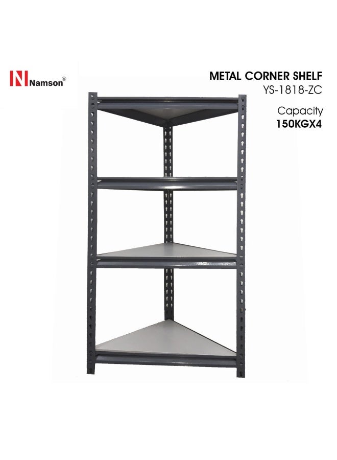 NAMSON Metal 4 Shelf Corner Storage Rack Ys-1818-Zc - Image 3