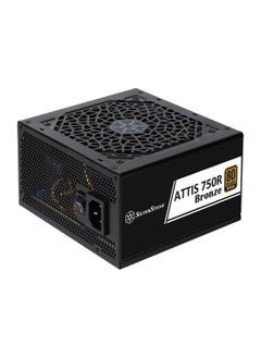 ATTIS 750R Non-Modular Power Supply, 750W Power, 80 Plus Bronze, Silent 120mm Fan, Active PFC, Multi-Protection, ATX Form Factor, Japanese Primary Capacitor, Black | SST-AT750R-BF