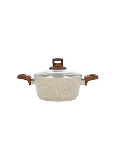 ALBERTO Cookware set w/glass lid Brown steel handle  - Image 5
