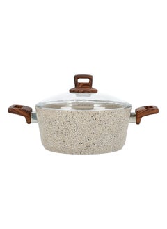 ALBERTO Cookware set w/glass lid Brown steel handle  - Image 4