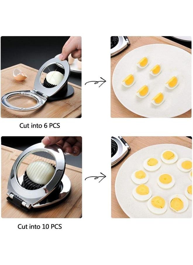 yongsheng Egg Slicer Egg Cutter Egg Wedger For Hard Boiled Eggs,Stainless Steel Wire with 3 Slicing Styles Cooked egg cutter  - Image 4