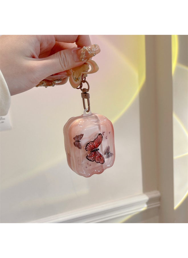 Generic - Brown Stereo Butterfly For Airpods Pro2 For Apple Bluetooth Wireless 1/2/3 Generation Headset Cute Female-Color:Brown Three-dimensional Butterfly Earphone Cover (single Shell)-Applicable Models:Airpods 4 - Image 1