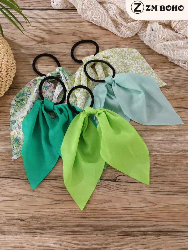 Take Two Set of 5 - Knot Decor Hair Ties