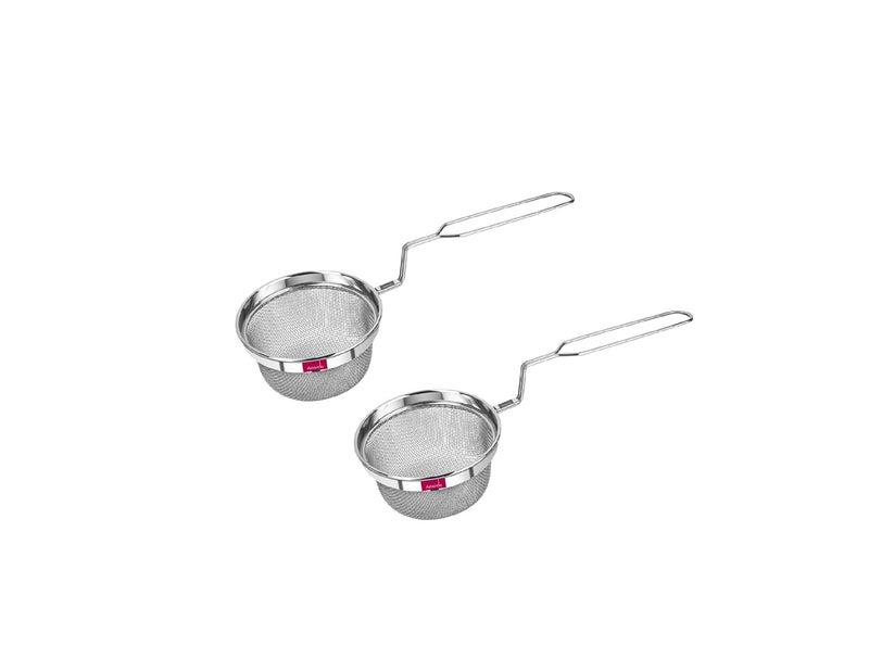 Amanda Stainless Steel Deep Fry Wire Mesh Strainer 2 pcs of Size 3 4 1425 165cm Diameter Premium 304 Food Grade Stainless Steel - Image 1