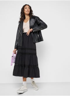 Ginger Cotton Tiered Maxi Skirt  - Image 1