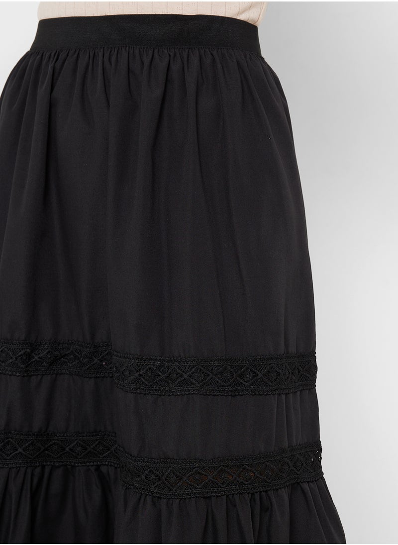 Ginger Cotton Tiered Maxi Skirt  - Image 4