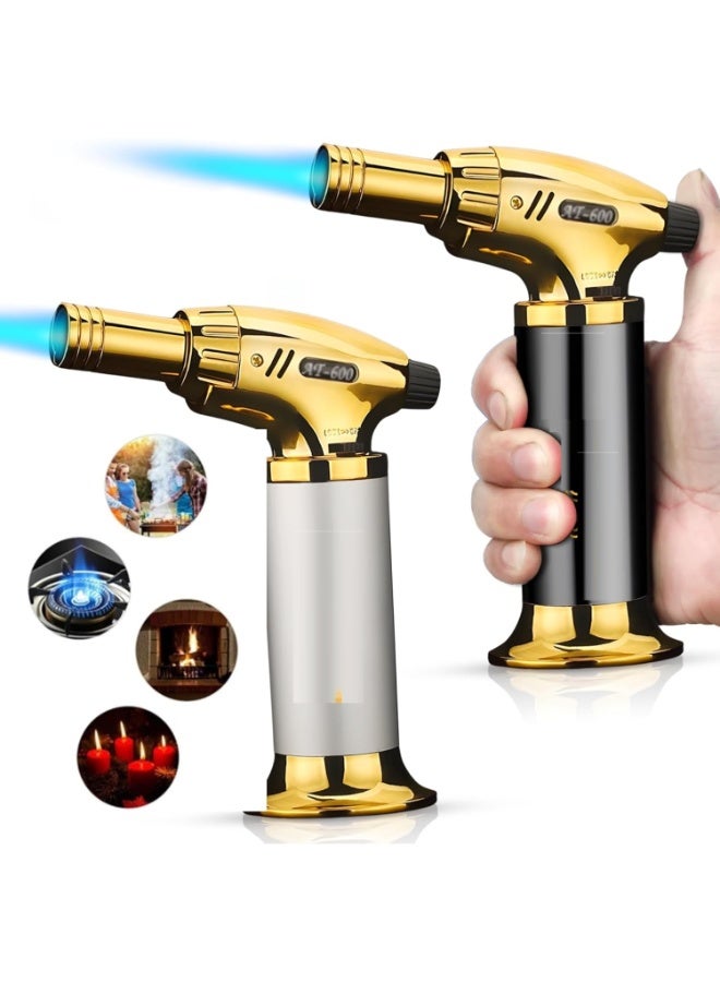 Lighter Flame Gun Golden For Food Roasting- Refillable OL-680 - Image 1