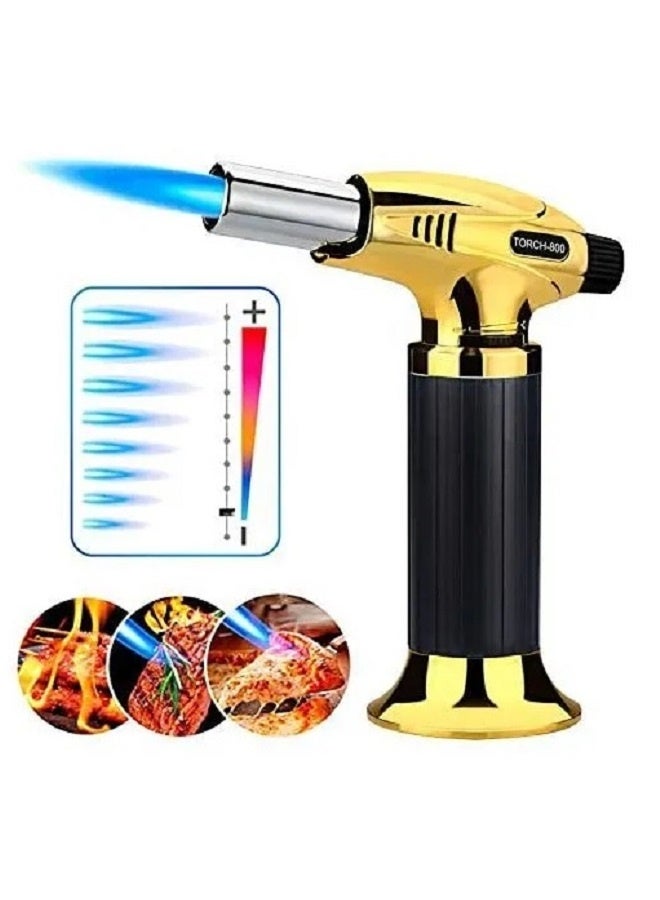 Lighter Flame Gun Golden For Food Roasting- Refillable OL-680 - Image 2