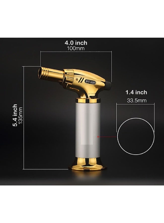 Lighter Flame Gun Golden For Food Roasting- Refillable OL-680 - Image 5