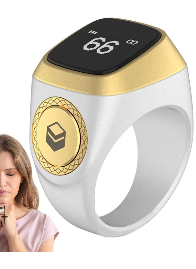 Generic - Smart Dhikr Ring, with Bluetooth Connectivity Exclusive IQIBLA App, Vibration Reminder, Tasbeeh Counter and 5 Daily Prayer Reminders, Specially Customized for Arab Middle East Countries - Image 1