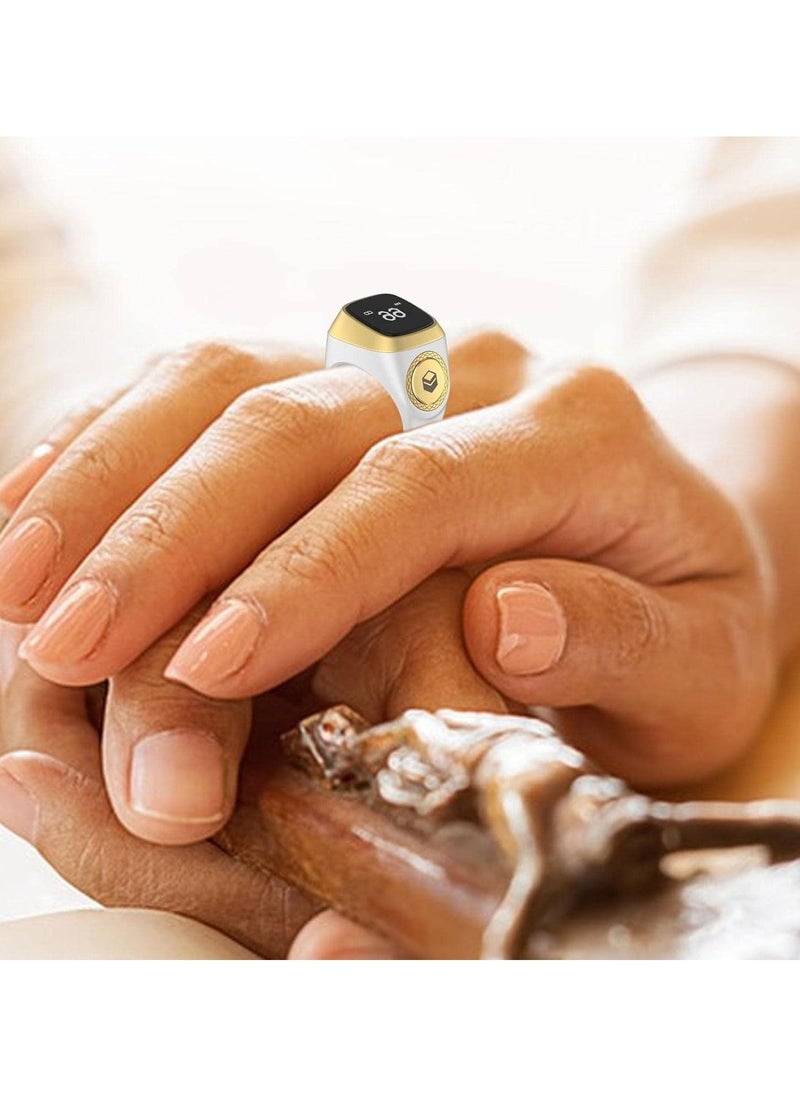Generic - Smart Dhikr Ring, with Bluetooth Connectivity Exclusive IQIBLA App, Vibration Reminder, Tasbeeh Counter and 5 Daily Prayer Reminders, Specially Customized for Arab Middle East Countries - Image 1